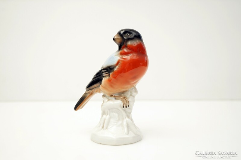 Old German Unterweissbach porcelain bird figurine / retro old Germany