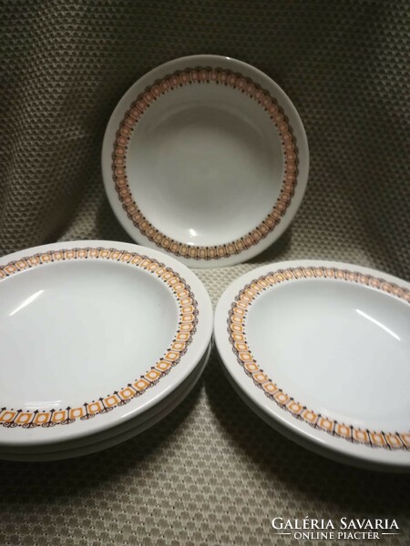 Alföldi porcelain deep plate with terracotta decor