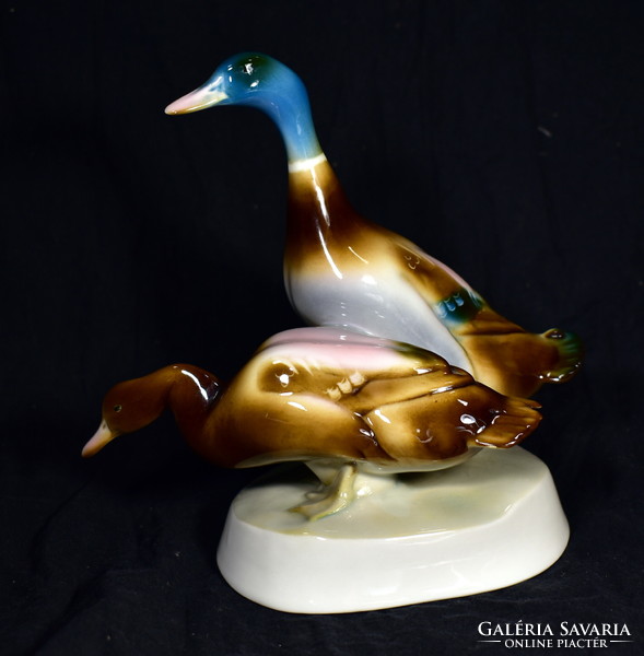 Pair of Zsolnay porcelain wild ducks!