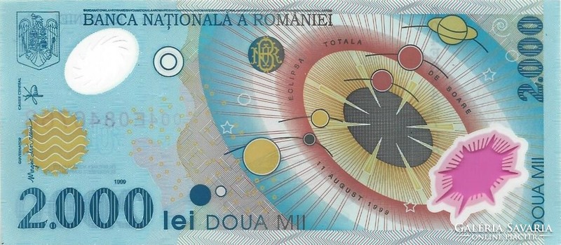2000 Lei 1999 solar eclipse Romania