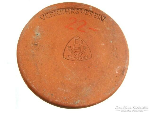 Verkehrsverein speyer cup, limited decorative mug with coat of arms, terracotta cooler cup