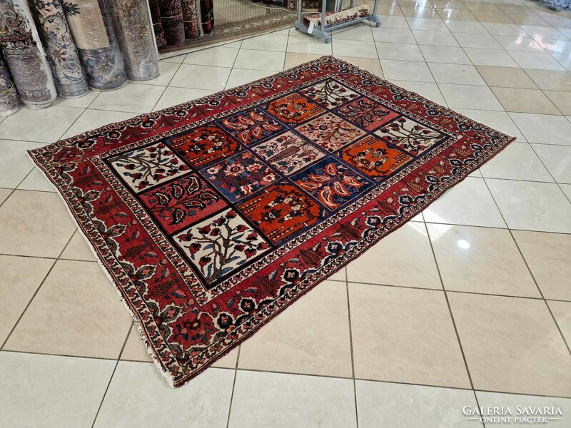 Álomszép iráni bakhtyar 160x243 kézi csomós gyapjú perzsa szőnyeg Z47