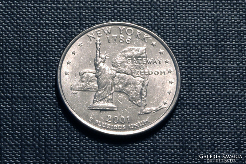 USA quarter dollar 2001 "New York"