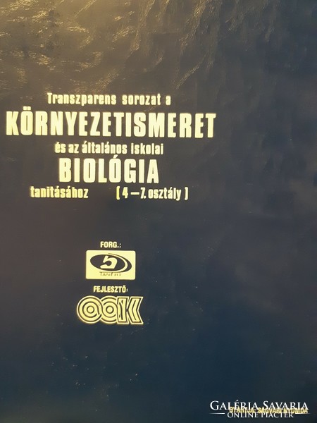 Biológiai iskolai oktató írásvetítő transzparens 4-7. osztály  szemléltető eszköz