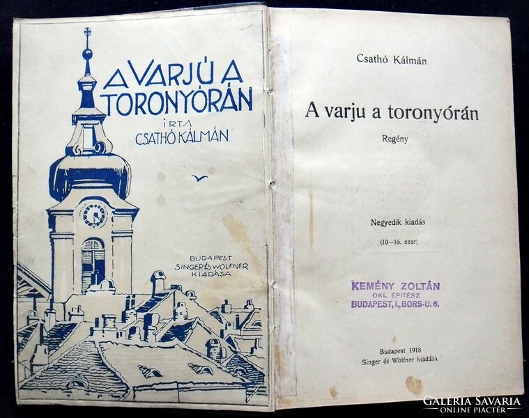 Csathó Kálmán: A varjú a toronyórán (1918)