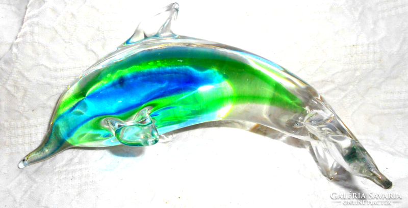 Glass fish or dolphin from Murano - special handicraft work