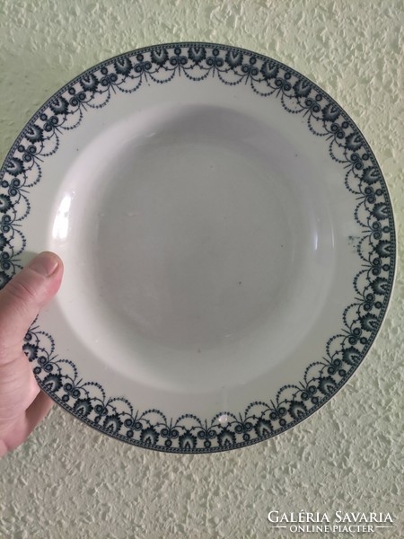 Régi Cauldon tányér Hüttl Tivadar jelzéssel