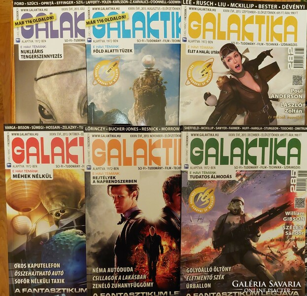 12 db, 2013-as Galaktika folyóirat, szép állapotban egyben eladó (Akár INGYENES szállítással)