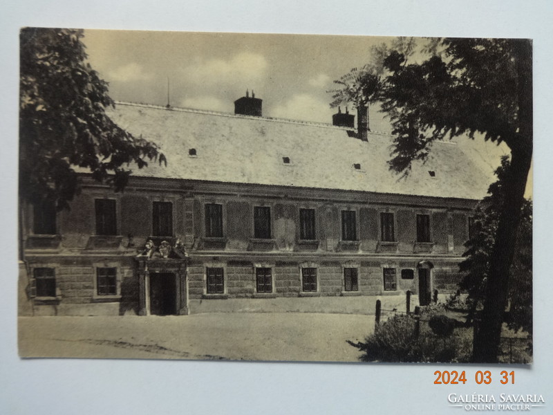 Old postcard: Tihany, abbey building, museum, xviii. The Beginning of No. (1956)