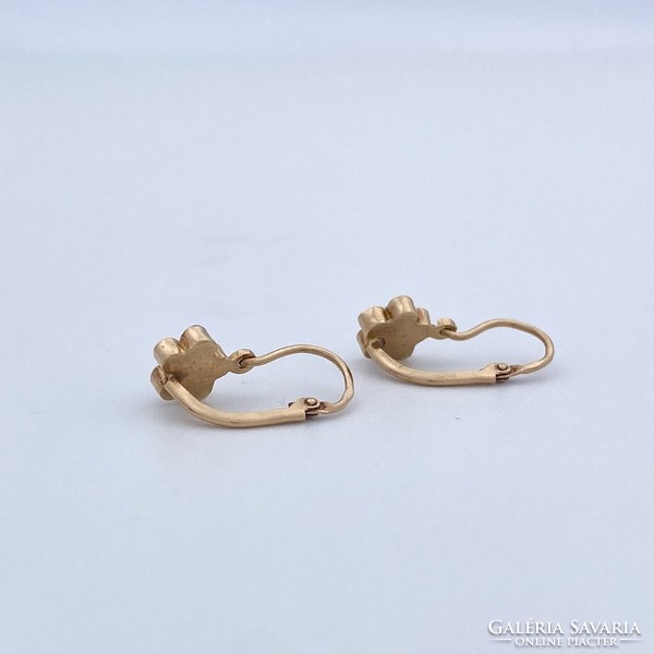 14K old gold baby earrings