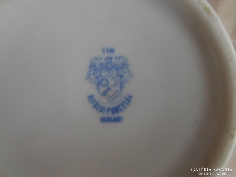 Alföldi porcelain white mug with blue dots