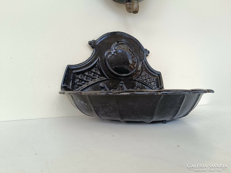 Antique cast iron wall fountain bathroom sink set soap holder cast iron 992 8645
