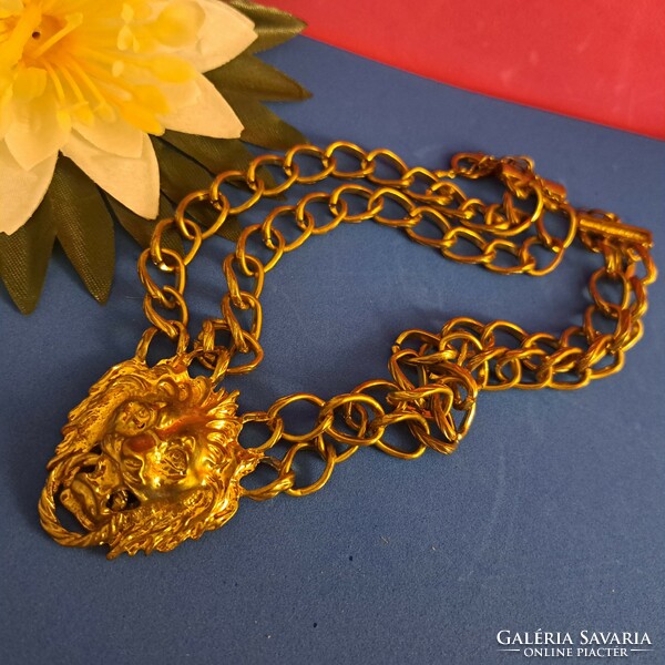 Gilded Israeli necklaces, 2 cm