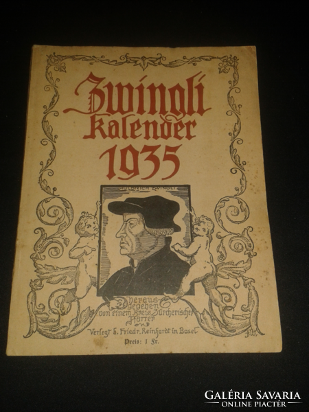 1935 Zwingli Kalender, (calendar)