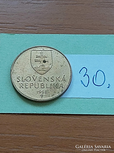 SZLOVÁKIA 1 KORONA 1993 Acél bronz bevonattal, Szűzanya és a Gyermek  30