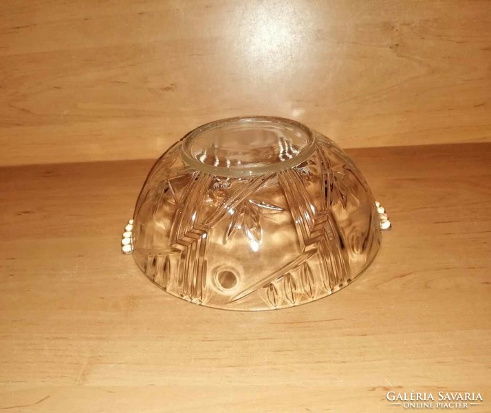 Üveg asztalközép kínáló tál - 21 cm (6p)