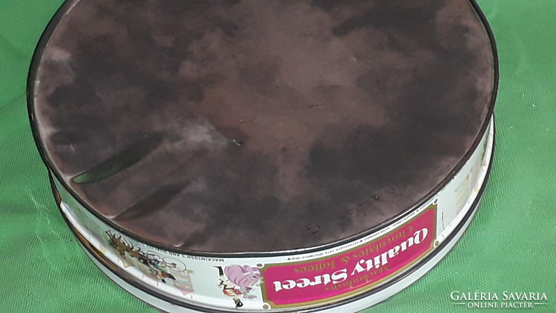 Régi Mackintosh's angol csokoládés - karamellás keksz fém lemez dísz doboza 19 x 5cm a képek szerint