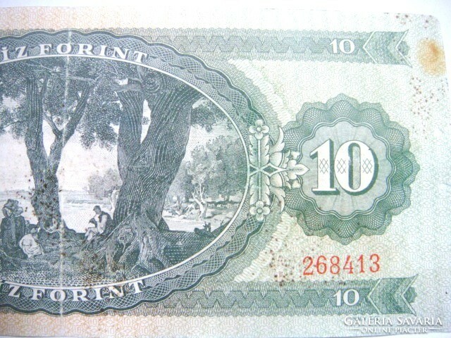 10 HUF 1962. Petőfi ten forints, the 123 mark! 268413 Serial number