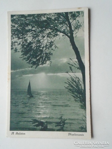 D201866 Balaton old postcard 1940's