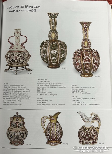 A pair of Zsolnay vases with a Persian pattern. From 1880.