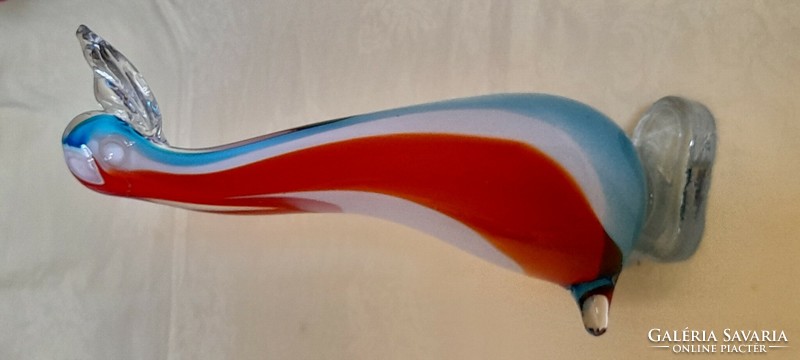 Glass goose murano 28cm