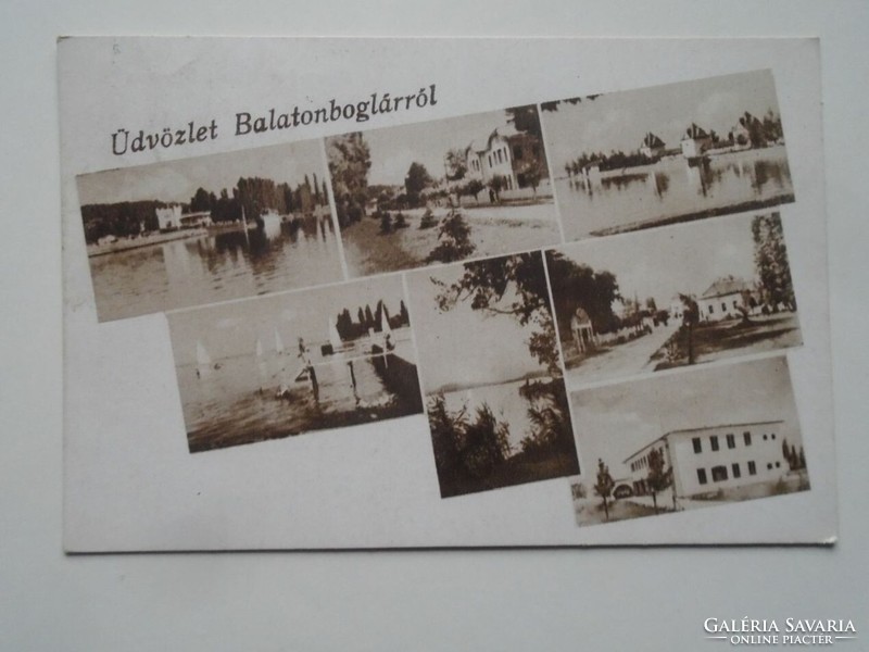 D201887 Balaton Boglár - - old postcard - 1940's