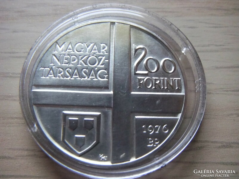 200   Forint  Ezüst érme  1976  Munkácsy Mihály   ( A Festő  )  Magyarország