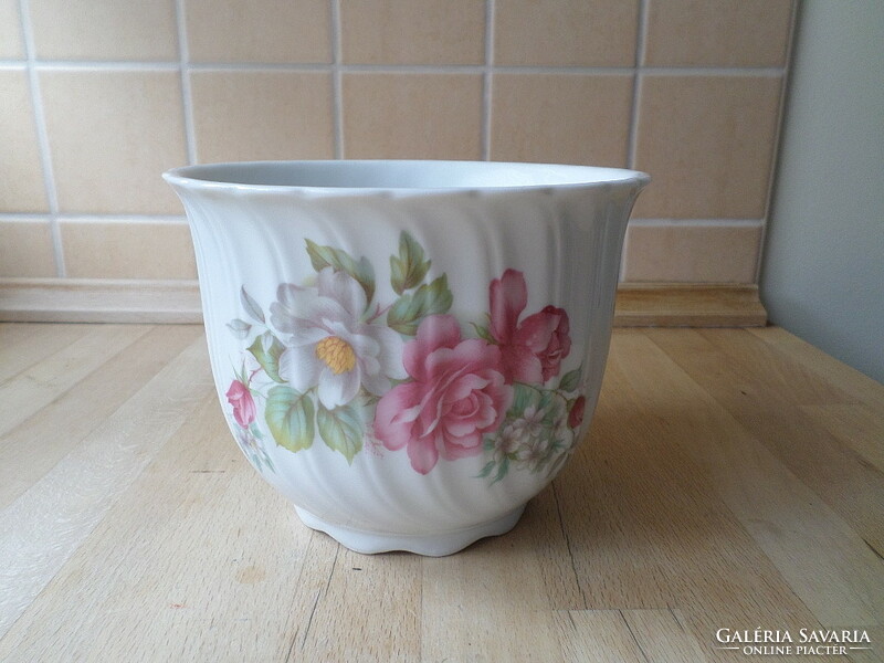 Bareuther Waldsassen Bavaria porcelán kaspó virágtartó