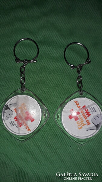 Old German Red Cross blood donor double-sided key chains 2 pcs in one according to the pictures