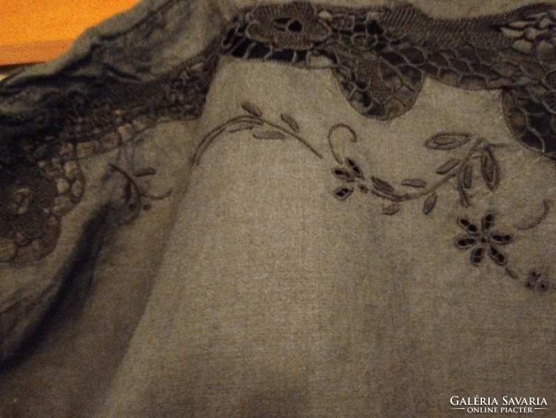 Black blouse with lace from Burano (island near Venice).