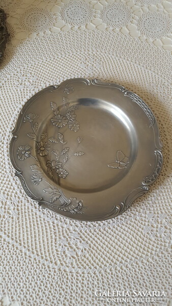 Secession butterfly pewter plate