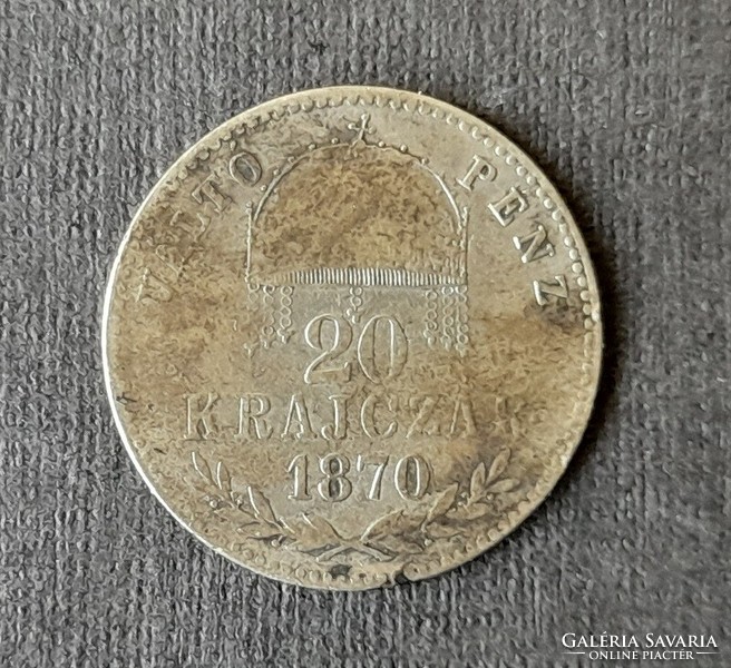20 Krajczár 1870 approx