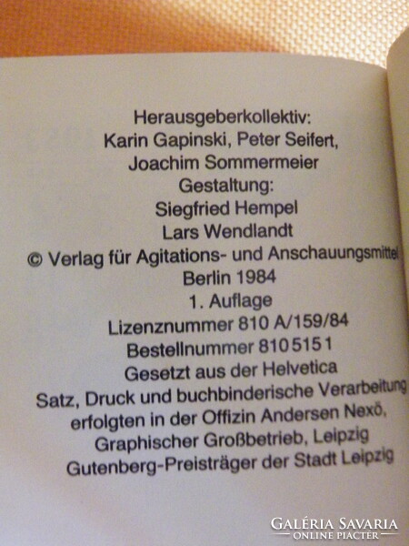 Gapinski Karin;Seifert Peter:Antiimperialistische Solidarität in der DDR. - Plakate und Grafiken -