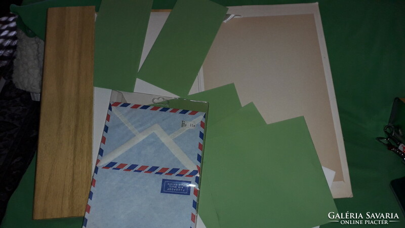 Retro letter folder baroque stationery with old flawless envelopes + papers inside