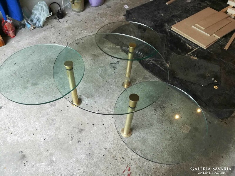Retro glass variable coffee table