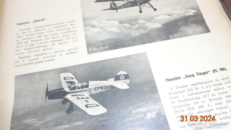 Hungarian wings, aviation magazine, 1939