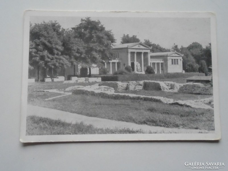 D201890 Budapest Aquincum Museum and the Roman ruins - old postcard - 1950s