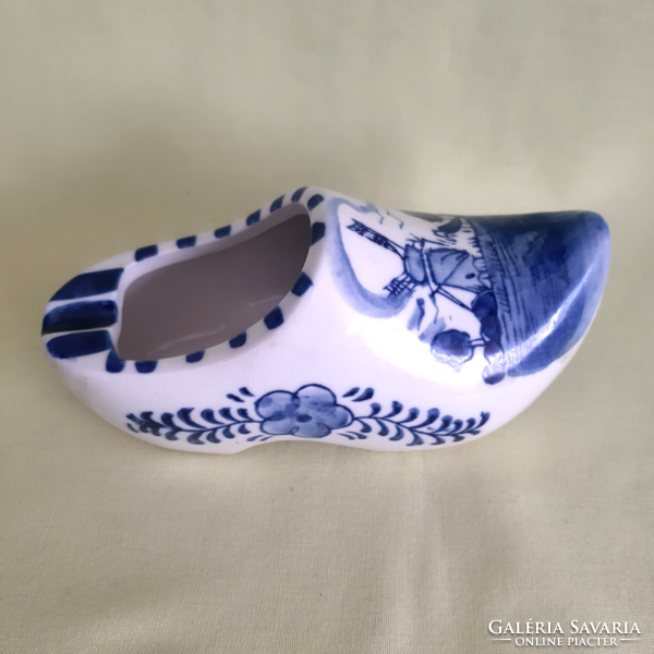 Dutch delft porcelain, shoe bowl, ashtray