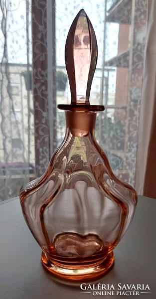 Old coral colored glass