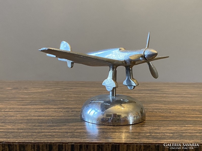 Elegant metal airplane desk ornament