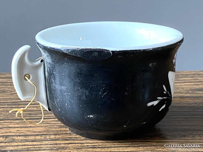 Komacsze antique painted porcelain mug with handle