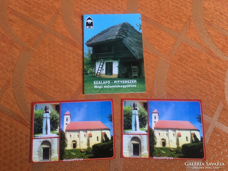 2 képeslap: Őriszentpéter, Bárdosi János: Szalafő - Pityerszer - Népi műemlékegyüttes