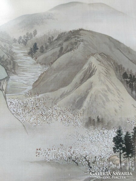 Gyokusho kawabata blossoms by the river 31 x 22.6 cm