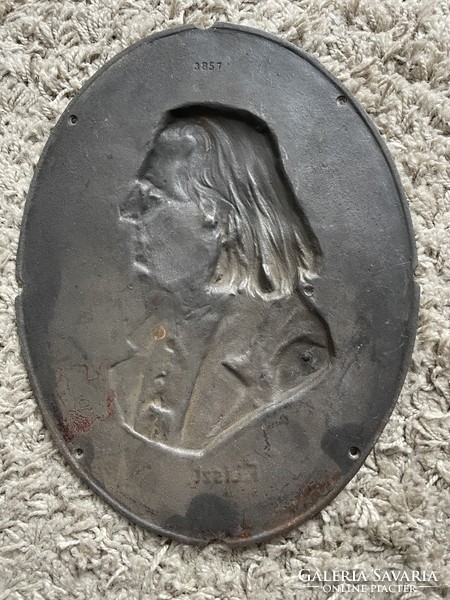 Ferenc Liszt cast iron portrait