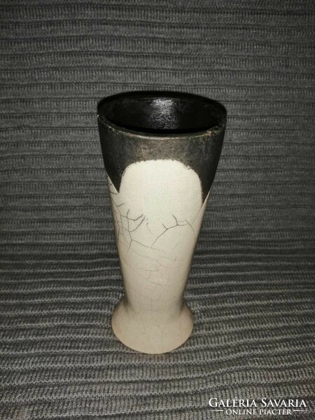 Ceramic object with two functions, candle holder and/or vase (a14)