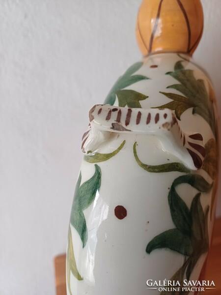Antique water bottle from Városlód or Hólloháza. Unmarked lang and mayer?
