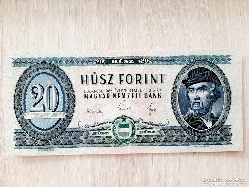 20 Forintos bankjegy 1965