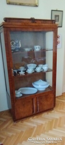 Art deco showcase, glass cabinet