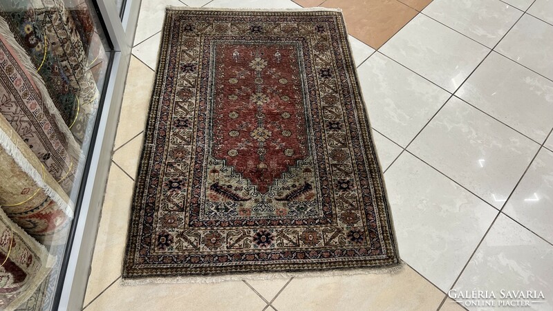3582 Turkish handmade wool Persian carpet 90x133cm free courier
