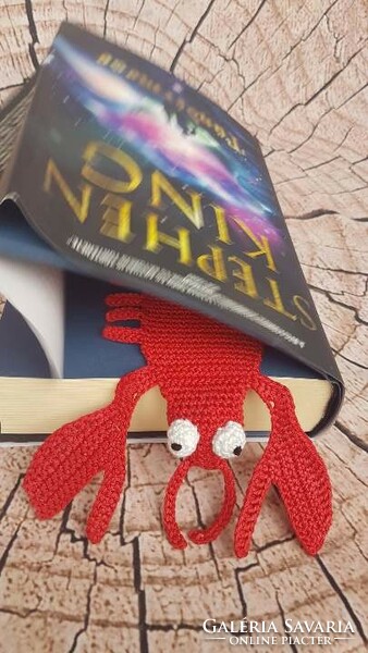 Crochet Lobster Bookmark